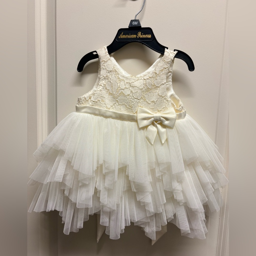 American Princess Cream Lace Tulle Dress